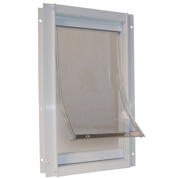 Ideal Pet Products DDMW 9-1/16" X 14-15/16" Medium White Deluxe Pet Door