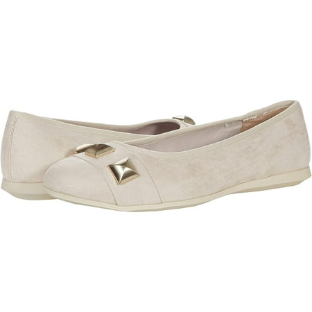 Anne Klein Womens Elian Ballet Flat 7.5 Beige