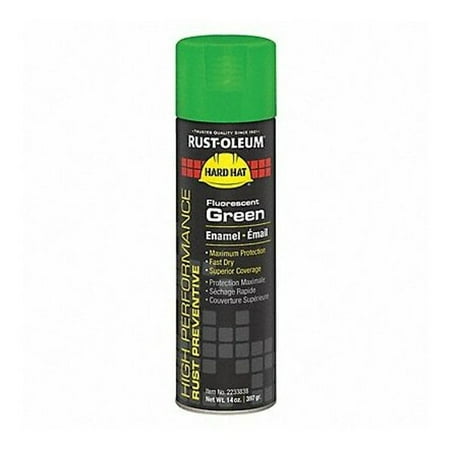 Rust-Oleum Rust Preventative,Fluorescent Green,14oz 2233838
