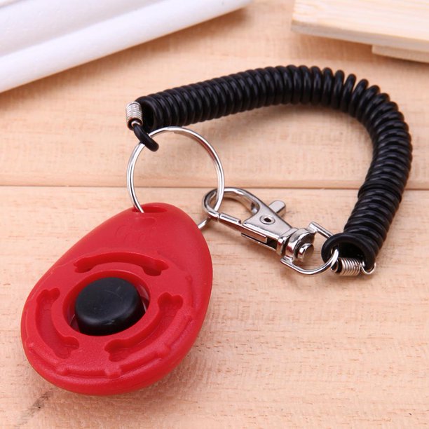 Universal Pet Trainer Dogs Training Clicker Key Chain Pet Training (Rojo) Ndcxsfigh Para estrenar