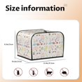 thumbnail image 5 of Honeii Summer Rabbit Print 4 slice Toaster Cover, Two Slice Toaster Dust-proof Cover For Kitchen Small Appliance and Fingerprint Protection, 5 of 7