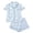 L0180 Light Blue, variant on Censtreet Lounge Sets for Women Short Sleeve Tops and Long Pants Soft Comfy Pajamas Set 2 Piece Outfits