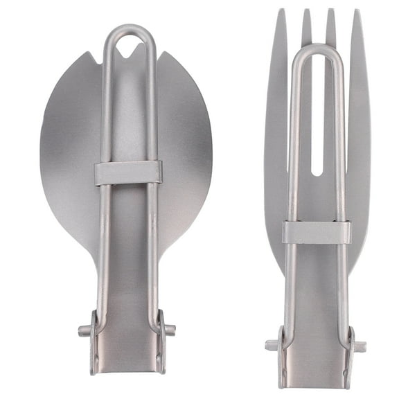 Camping Cutlery, Folding Fork Eating Flatware Tableware Anti-corrosion  For Travel For School For Outdoor For Camping