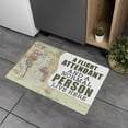 thumbnail image 4 of Flight Attendant and Normal Person Live Here Mat – Travel Lover Gift, Funny Cabin Crew Decor, Airport Family Rug, 4 of 4