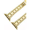 thumbnail image 5 of FIEWESEY Compatible for Apple Watch Band 49mm 45mm 44mm 42mm, Rugged Stainless Steel Replacement Strap Metal Bands for iWatch Ultra 2/1 Series 9/8/7/6/5/4/3/2/1/SE/SE2 Women Men, Gold, 5 of 8