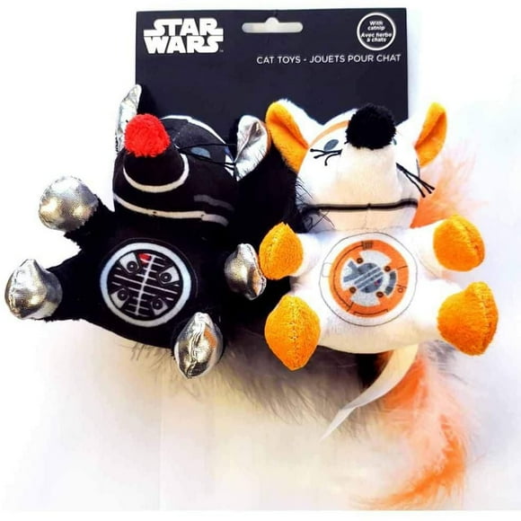Silver Paw Star wars BB8 and Darth Vader Mice Cat Toys