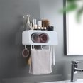 thumbnail image 3 of Billuyoard Dispensador de de dientes, tubo rodante para baño, exprimidor de de dientes, soporte de almacenamiento de tubos, estante dispensador Juegos de accesorios de baño Negro Tipo 4 Billuyoard HA069859-04, 3 of 6