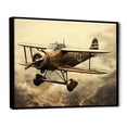 thumbnail image 2 of Designart "Mid-Flight Glory Of The Historic Plane I" Plane Floater Framed Canvas Wall Art, 2 of 5