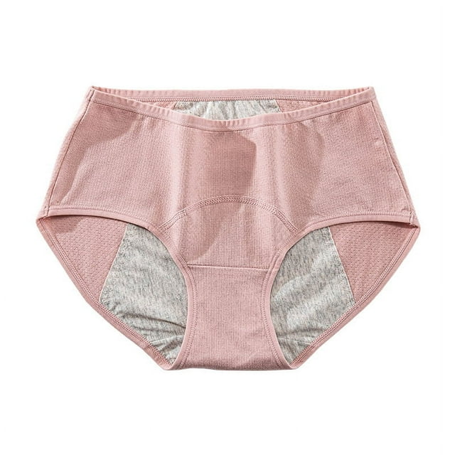 Pantalones fisiológicos para mujer, pantalones de tía, pantalones menstruales triangulares de cintura media con entrepierna de algodón, ropa interior a prueba de fugas, pantalones sanitarios