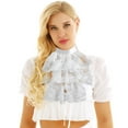 thumbnail image 2 of DPOIS Victorian Lace Jabot Neck Ruff Collar Mini Cape Costume Accessory, 2 of 7