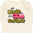thumbnail image 4 of Inktastic My Uncle is a Firefighter with Fire Truck Boys or Girls Long Sleeve Baby Bodysuit, 4 of 5