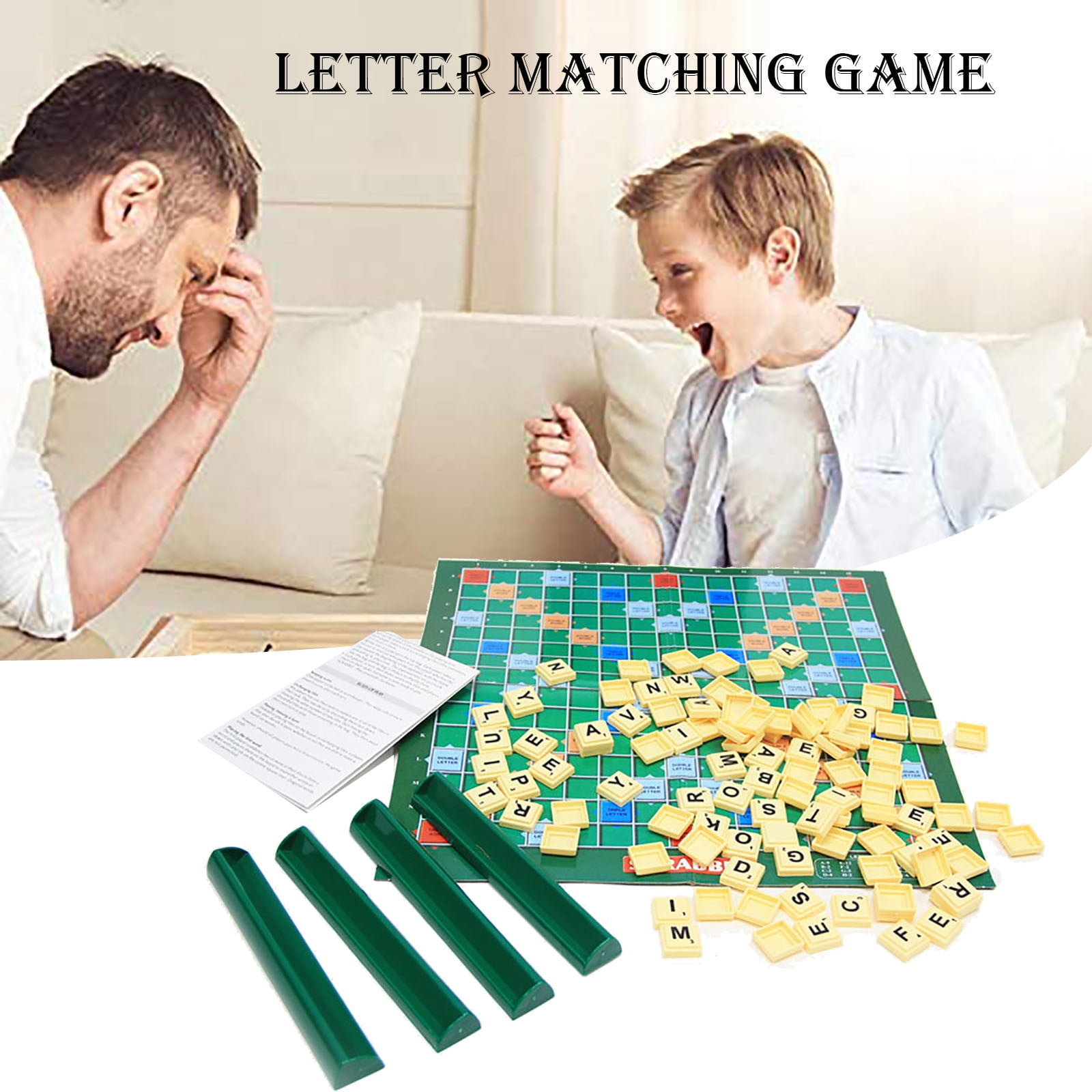 Scrabble Board Game Family Kids Adults Educational Toys Puzzle Game 
