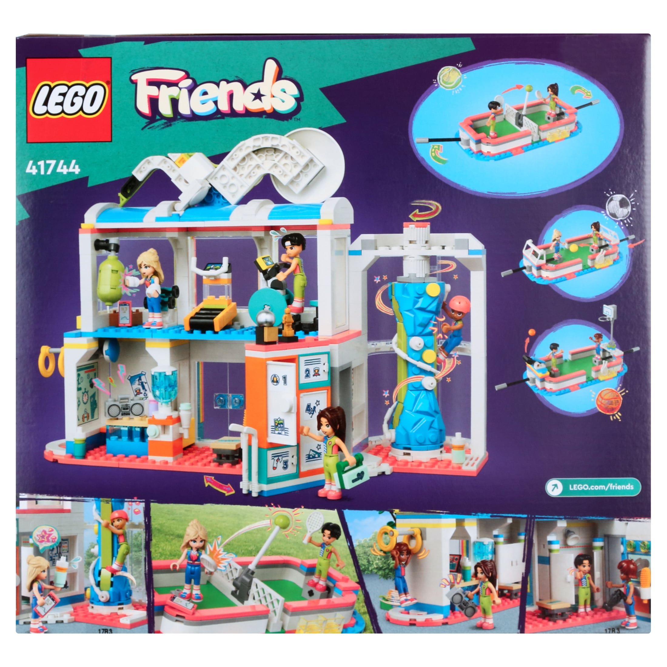 LEGO Friends Sports Center 41744 Building Toy Set for Boys and Girls Ages 8 and up, Includes Football, Basketball and Tennis Games, A Fun Gift for Kids Who Love Sports and Pretend Play