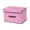 Pink #10, variant on Cotton Linen Collapsible Storage Box | Foldable Laundry Hamper & Clothes Organizer | Large & Small Sizes for Home Decor