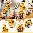 thumbnail image 4 of Ayieyill 2PCS Spring Decor Bumble Bee Spring Gnome Decorations Honey Bee Decor Gnomes Ornaments World Bee Day  (Yellow 3.54 H）, 4 of 7