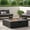 Black 02, variant on HZWDD Propane Outdoor Fire Pit Table, Propane Gas Patio Fire Table 50000 BTU Flint & Concrete Look for Deck, Backyard and Pool