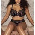 thumbnail image 4 of Elomi Lucie Banded Stretch Lace Plunge Underwire Bra (4490),38FF,Rock N Rose, 4 of 5