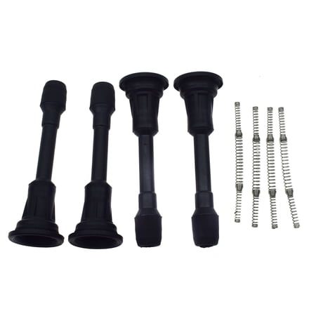 4-Piece Set Ignition Coil Rubber Boot Spring for for Nissan Altima Rogue Sentra Versa-