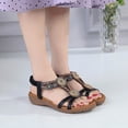 thumbnail image 6 of Ruyang Sandals for Women Women's Summer Non Slip Elastic Band Fish Mouth Wedges Beach Open Toe Breathable Women Sandals, 6 of 9