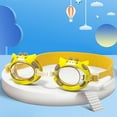 thumbnail image 2 of Glisme Kids Goggles For Swimming With Adjustable Strap No Leaking Anti-Fog Waterproof Clear Vision Water Pool Goggles Swimming Glasses Pool Beach Outdoor Water Sports ,Yellow, 2 of 9