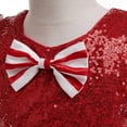 thumbnail image 7 of LIJCC Girls Toddler Sequins Puff Sleeve Christmas Party Dress Kids Tutu Dress - Christmas Candy Cane Party Princess Pageant Ball Gown Tulle Sundress, 7 of 7