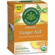 Traditional Medicinals Organic Ginger Aid Digestive Tea, 16 Tea Bags (Pack Of 1)