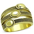 thumbnail image 1 of Alamode TK1718-6 Bague en Acier Inoxydable Or IP pour Femmes avec Époxy en Jet - Taille 6, 1 of 1