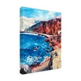thumbnail image 3 of Trademark Fine Art Key and Sea Red Sand Beach Canvas Wall Art, 3 of 4