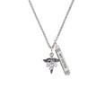 thumbnail image 2 of Delight Jewelry Silvertone Caduceus - DO Silvertone Always My Sister Bar Charm Necklace, 23", 2 of 4