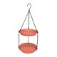 thumbnail image 4 of Comedero colgante para pájaros para exteriores, ideal para amantes de las aves, fácil de limpiar, para niños, con doble placa. Marrón rojo, 4 of 9