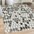 thumbnail image 1 of Nature Decorative Rug, Repeated Minimalist Rain Drops Splashes Tears of Earth Air Gravity Image Art, Quality Carpet for Bedroom Dorm and Living Room, 6 Sizes, Taupe Grey, by Ambesonne, 1 of 4
