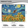 thumbnail image 6 of Xixirimido Cargo Liner Floor Mat All Weather Trunk Protection Trimmable to Fit Heavy Duty Car Trunk Mat Universal Car Accessories, 29" x 39", Starry Night Cat Sunflower, 6 of 6