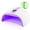 White-Purple, variant on MelodySusie Rechargeable UV LED Nail Lamp, PLUS30G Cordless UV Nail Light with 3 Timer Settings