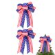 thumbnail image 1 of lazos decorativos con bandera patriótica de estrellas y rayas, lazos de corona patriótica, decoraciones de corona del 4 de julio, lazos del Día de los Caídos, decoraciones del Día de la, 1 of 6