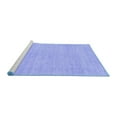 thumbnail image 2 of Ahgly Company Machine Washable Indoor Square Solid Blue Modern Area Rugs, 8' Square, 2 of 4
