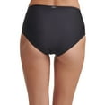 thumbnail image 3 of DKNY Womens Bikini Bottoms Seamed High Waist Solid   Black XS, 3 of 3