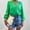 Green, variant on Lolmot Women Long Sleeve Tops Fall Fashion Elegant Lace Hollow Out Shirts Lantern Sleeves Round Neck Single Breasted Tops