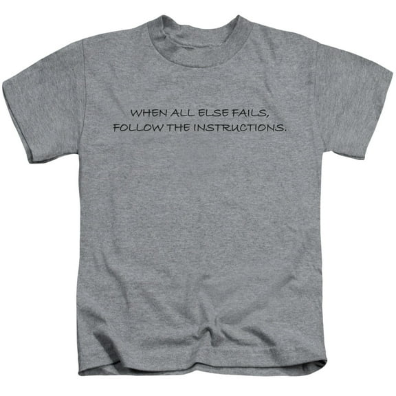 - Follow The Instructions - Juvenile Short Sleeve Shirt - 4