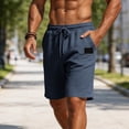 thumbnail image 4 of Admvng Men's Relaxed-Fit Drawstring Walk Shorts Summer Casual Shorts with Elastic Waist, 4 of 6