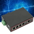 thumbnail image 4 of Ethernet DIN Rail Switch, 5 Port Ethernet DIN Rail Switch Fast Reliable Connections Industrial Grade Design  For Indoor For Outdoor, 4 of 8