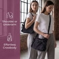 thumbnail image 2 of PULLIMORE Women's Retro Denim Shoulder Bag Crossbody Handbags Casual Style Lightweight Jean Tote Hobo Purse, 2 of 7