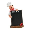 thumbnail image 4 of Estatuilla de la estatua del chef Escultura de estatua, estatuilla de resina, modelo decorativo coleccionable, decoración de cocina artesanal, para cafetería, restaurante, , Izquierda 17x13x30.5cm Fanmusic Estatuilla de la estatua del chef, 4 of 7