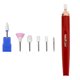 thumbnail image 1 of Seitruly Taladro eléctrico para uñas, removedor de bajo ruido, pulidor, lima de uñas ajustable, herramientas de manicura multiusos Cuidado de uñas Rojo/con Cabeza de Maíz, 1 of 6
