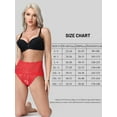 thumbnail image 3 of Women's Underwear Breathable High Waisted Sexy Lace Panties,4 Pack, 3 of 6