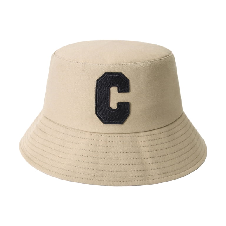 Bucket Hat Folding Sun Protection Cotton Letter Embroidery  display picture 1