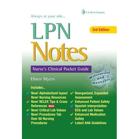 Lpn Notes Nurses Clinical Pocket Guide - 