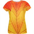 thumbnail image 1 of Halloween Autumn Fall Leaf Costume All Over Womens T-Shirt, 1 of 2