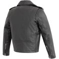 thumbnail image 2 of First Mfg Co - Cry Baby - Boy's Motorcycle Black Leather Jacket - 14 - Action Back Belted Gussets Quilted Liner, 2 of 5
