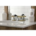 thumbnail image 3 of Kingston Brass KB944AX Victorian Mini-Widespread Bathroom Faucet, Polished Chrome/Polished Brass, 3 of 5