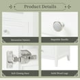 thumbnail image 6 of 20" Bathroom Vanity with Sink, Bathroom Cabinet with Soft Closing Glass Door, A Drawer, 6 of 13